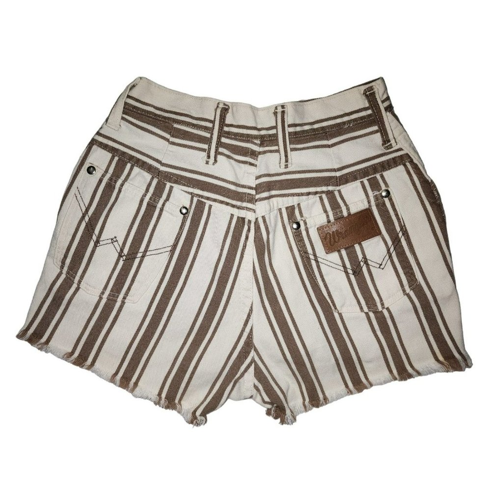 Vintage Wrangler striped jean shorts